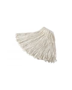 Rubbermaid, Cut-End Mop Head, Rayon, White, 12 Pack per Case
