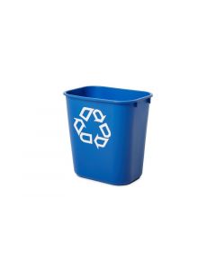 Rubbermaid, Recycling Container, Rectangle, Blue, 8-1/4 in (W) x 12-1/8 in (H), 12 Pack per Case