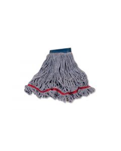 Rubbermaid, Looped-End Mop Head, Cotton/Synthetic, Green, 6 Pack per Case