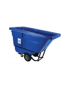 Rubbermaid, Recycling Container, Rectangle, Blue, 60-1/2 x 28 x 38-5/8 in, 6 Pack per Case