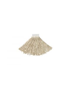 Rubbermaid, Cut-End Mop Head, Cotton, White, 12 Pack per Case