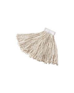 Rubbermaid, Cut-End Mop Head, Cotton, White, 12 Pack per Case