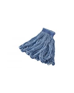 Rubbermaid, Looped-End Mop Head, Cotton/Synthetic, Blue, 12 Pack per Case