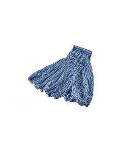 Rubbermaid, Looped-End Mop Head, Cotton/Synthetic, Blue, 12 Pack per Case