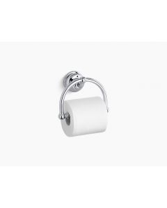 Fairfax, Toilet Tissue Holder, Wall Mount, Solid Brass, Polished Chrome, 6.5000 x 4.7500 in