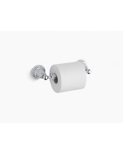 Pinstripe, Toilet Tissue Holder, Wall Mount, Metal, Polished Chrome, 9.6250 x 2.2500 in