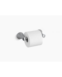 Coralais, Toilet Tissue Holder, Wall Mount, Metal, Brushed Chrome, 6.6250 x 2.3125 in