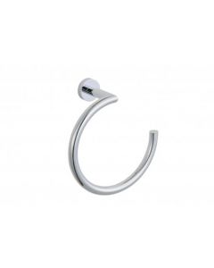 Oslo, Towel Ring, Modern, Wall Mount, Brass, Polished Chrome, 7.1250 in