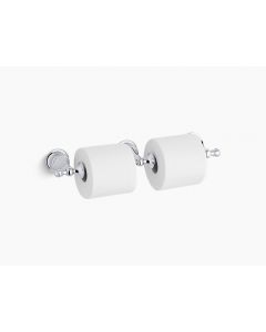 Revival, Toilet Tissue Holder, Wall Mount, Brass, Polished Chrome, 16.3750 x 2.3125 in