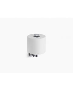 Margaux, Toilet Tissue Holder, Wall Mount, Metal, Polished Chrome, 3 x 7 in