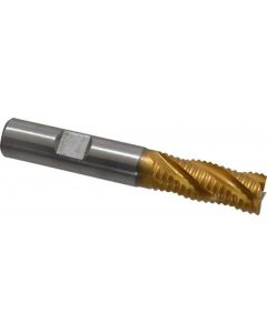 Hertel 4 Flute Tin Cobalt High Speed Steel End Mill 1/2 " X 3-1/4 " Oal