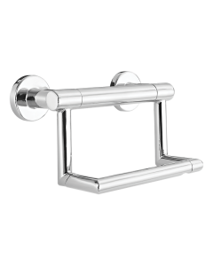 Delta, Paper Holder, Wall Mount, Zinc Die Cast Post, Polished Chrome, 8.0000 x 4.5000 in