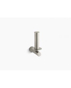 Toobi, Toilet Tissue Holder, Wall Mount, Metal, Vibrant Brushed Nickel, 6.7500 in