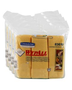Kimberly-Clark Professional, Microfiber Wipe, Packet, Yellow, Pouch, 4 Pack per Case