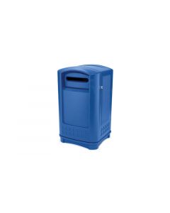 Rubbermaid, Recycling Container, Rectangle, 50 gal, Blue, 24-3/4 x 25-1/4 x 42-1/8 in, 1 Piece per Case