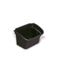 Rubbermaid, Utility Bin, Rectangle, 4 gal, Black, 12-1/8 x 17 x 10-1/2 in, 2 Pack per Case