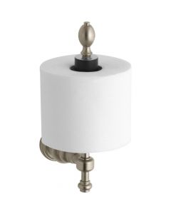 IV Georges, Toilet Tissue Holder, Wall Mount, Solid Brass, Vibrant Brushed Bronze, 3.5 x 9.5 in