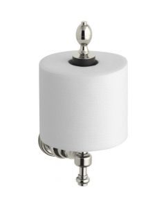 IV Georges, Toilet Tissue Holder, Wall Mount, Solid Brass, Vibrant Polished Nickel, 3.5 x 9.5 in