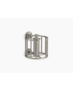Artifacts, Toilet Tissue Holder, Wall Mount, Metal, Vibrant Brushed Nickel, 6.3750 x 6.7500 in