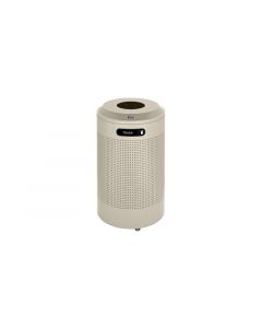 Rubbermaid, Recycling Container, Round, 26 gal, Black, 30-7/8 in (H), 1 Piece per Case