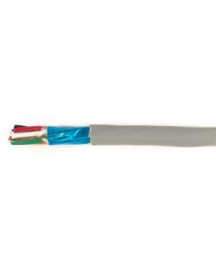 Alpha Wire EcoCable mini Industrial Cable, 10 Conductor, 26 AWG, CE, CSA, UL Foil, Grey 30m Reel