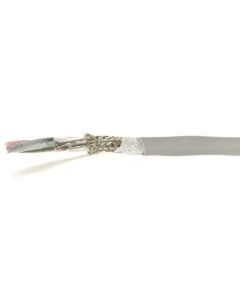 Alpha Wire EcoCable mini Industrial Cable, 6 Conductor, 28 AWG, CE, CSA, UL Braid, Foil, Grey 30m Reel