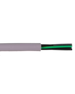 Alpha Wire EcoFlex PUR Industrial Cable, 5 Conductor, 24 AWG, CE, CSA, UL Braid, Grey 30m Reel