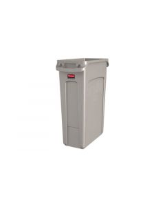 Rubbermaid, Trash Can, Rectangle, 23 gal, Black, 22 x 11 x 30 in, 4 Pack per Case