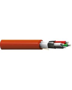 Belden Industrial Cable, 4 Conductor, 22 AWG, Foil, Red 30m Reel