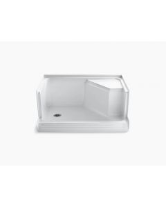 Memoirs®, Traditional, Shower Base, Rectangular, Acrylic, White, 3.375 in