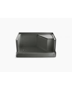 Memoirs®, Traditional, Shower Base, Rectangular, Acrylic, Thunder Gray, 3.375 in