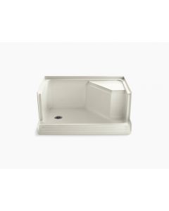 Memoirs®, Traditional, Shower Base, Rectangular, Acrylic, Biscuit, 3.375 in