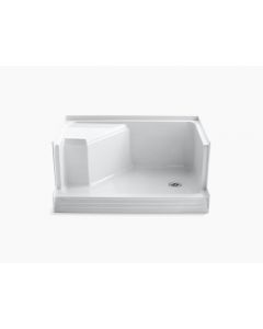 Memoirs®, Traditional, Shower Base, Rectangular, Acrylic, White, 3.375 in