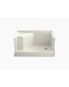 Memoirs®, Traditional, Shower Base, Rectangular, Acrylic, Biscuit, 3.375 in