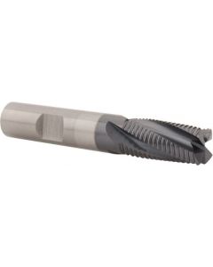 Cleveland 3 Flute Bright Cobalt High Speed Steel End Mill 2 ";50.80 Mm X 9-3/4 ";247.65 Mm Oal