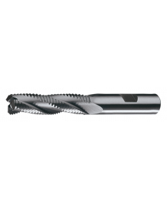 Cleveland 4 Flute Bright Cobalt High Speed Steel End Mill 1/2 ";12.70 Mm X 5 ";127.00 Mm Oal