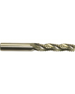 Cleveland 3 Flute Bright Cobalt High Speed Steel End Mill 1/2 ";12.70 Mm X 4 ";101.60 Mm Oal