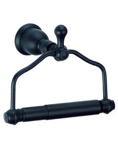 Opulence, Paper Holder, Wall Mount, Brass, Satin Black, 6.6250 x 5.5000 in