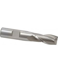Hertel 2 Flute Bright Cobalt High Speed Steel Square End Mill 5/8" X 3-7/16" Oal
