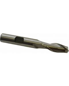 Hertel 2 Flute Bright Cobalt High Speed Steel Square End Mill 3/8" X 2-3/4" Oal