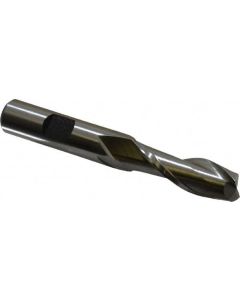 Hertel 2 Flute Bright Cobalt High Speed Steel Square End Mill 1/2" X 3-1/2" Oal
