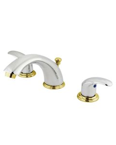 Legacy, Widespread Lavatory Faucet, Lever, Solid Brass, Polished Chrome Accent