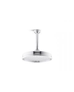 Foundations, Shower Head, Round, Traditional, 0.5000 in NPT, Wall Mount, Polished Chrome
